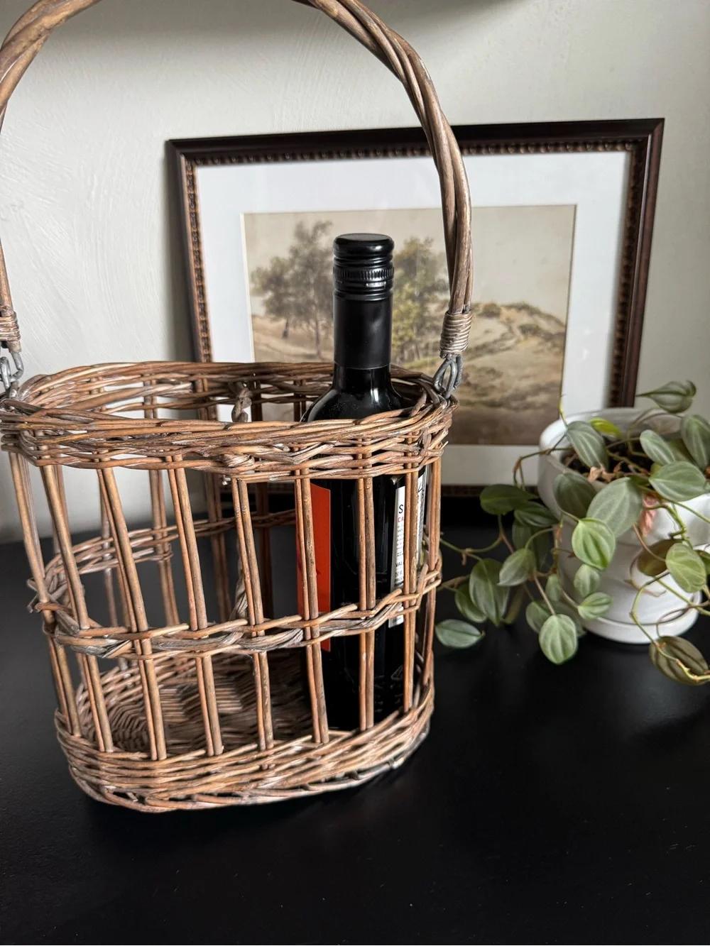 Woven Brown Rattan Storage Basket